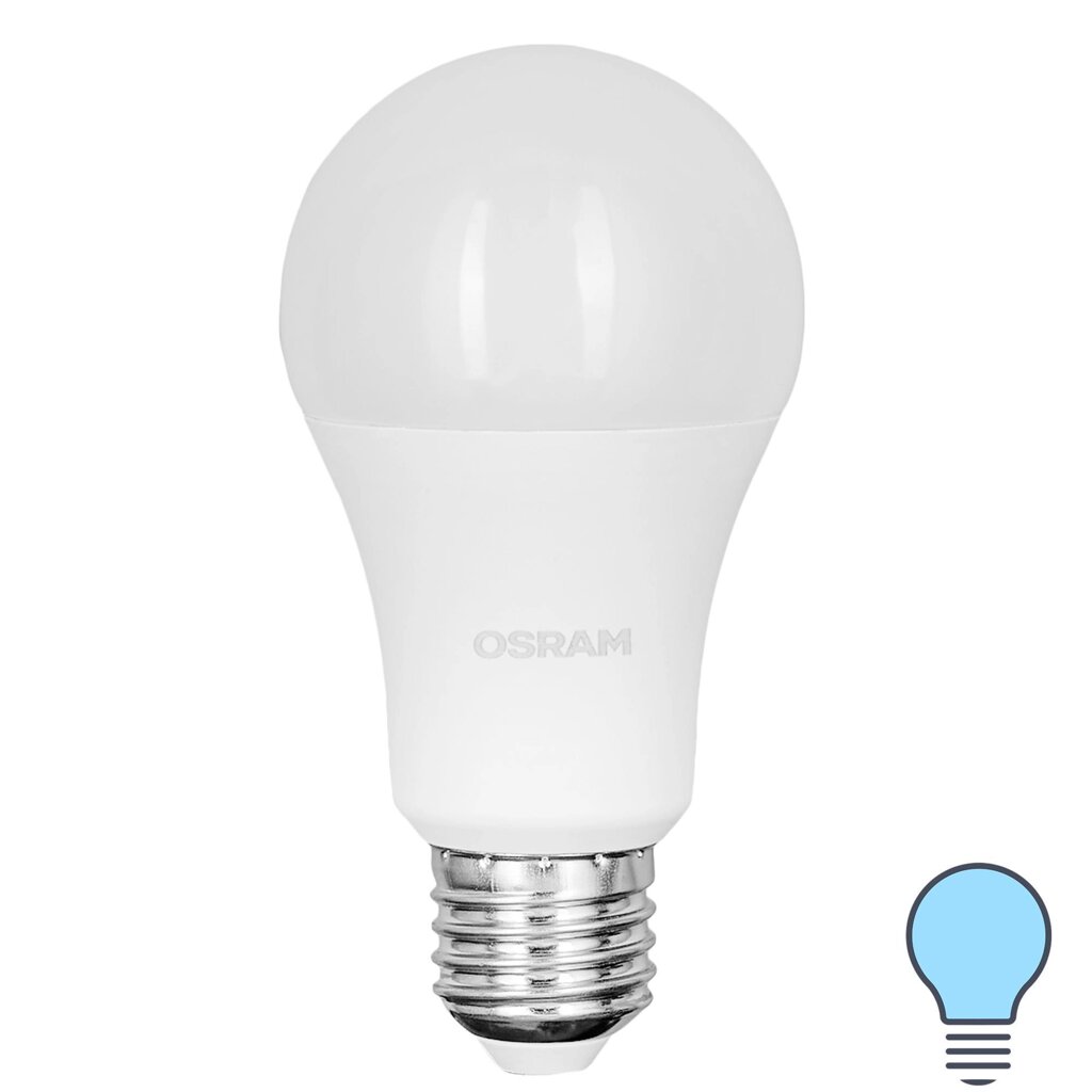 Лампа светодиодная Osram груша 12Вт 1055Лм E27 холодный белый свет от компании ИП Фомичев - фото 1
