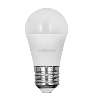 Лампа светодиодная Osram шар 9Вт 806Лм E27 теплый белый свет