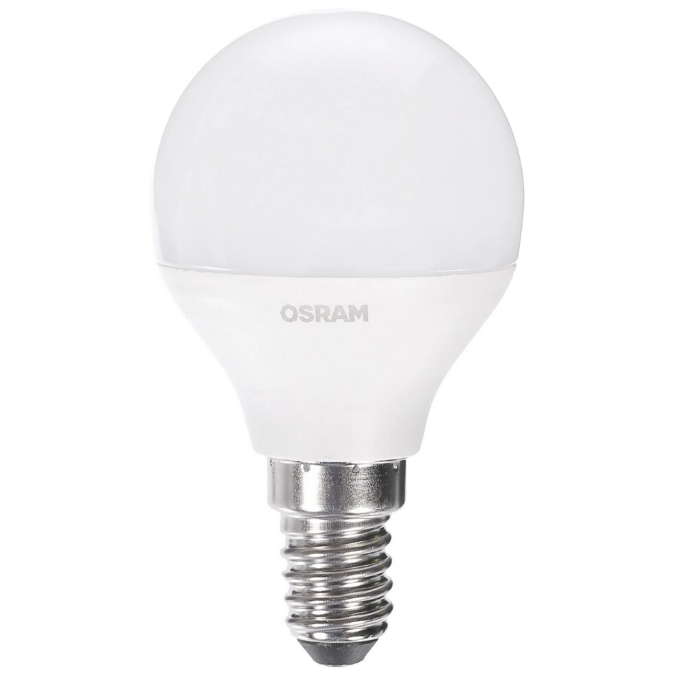Лампа светодиодная Osram «Шар», E14, 6.5 Вт, 550 Лм, свет холодный белый от компании ИП Фомичев - фото 1