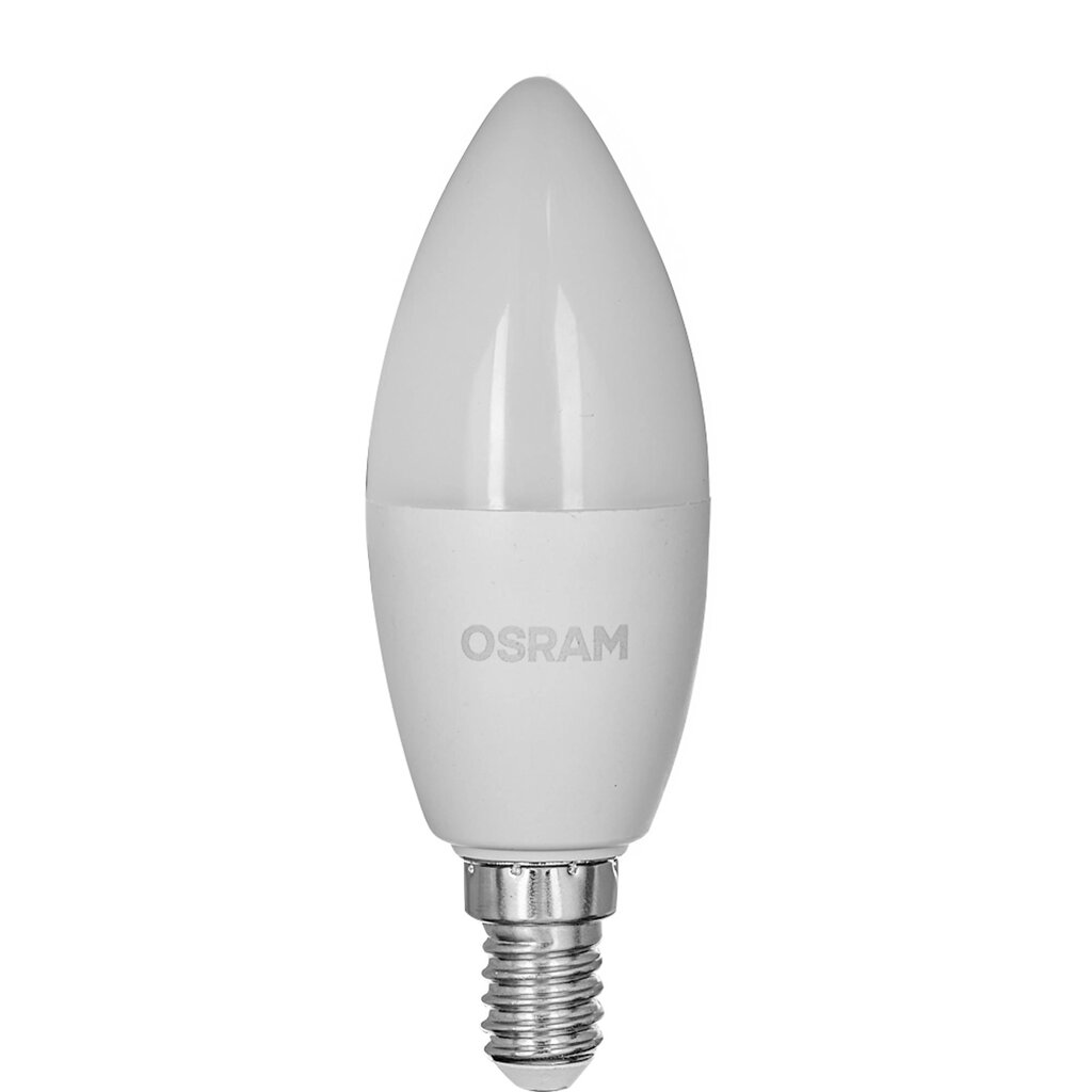 Лампа светодиодная Osram свеча 9Вт 806Лм E14 теплый белый свет от компании ИП Фомичев - фото 1