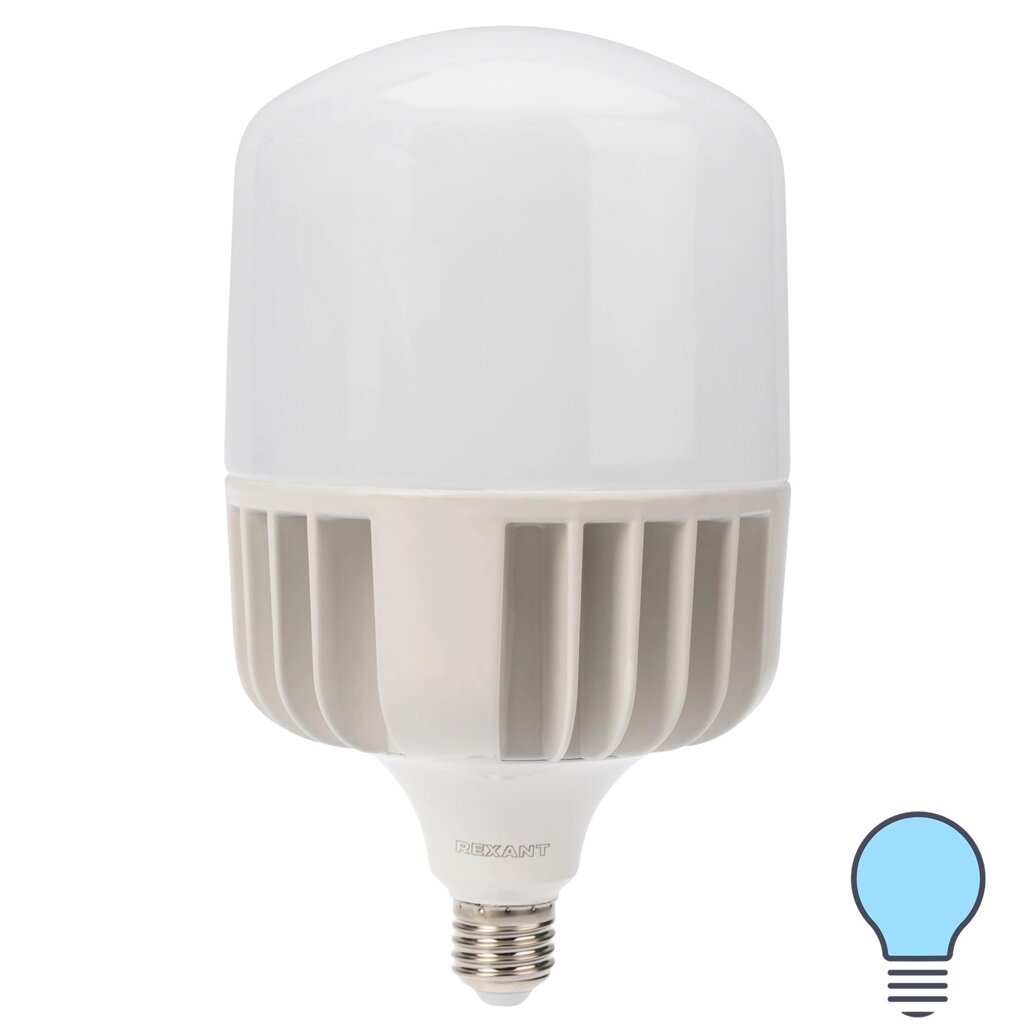 Лампа светодиодная Rexant E27 100 Вт 9500 Лм холодный белый свет от компании ИП Фомичев - фото 1