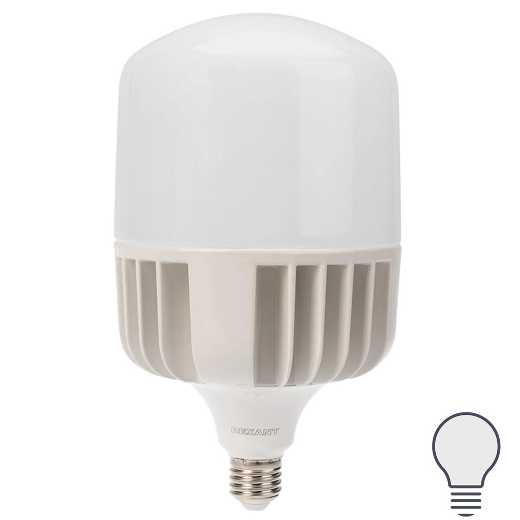 Лампа светодиодная Rexant E27 100 Вт 9500 Лм нейтральный белый свет от компании ИП Фомичев - фото 1