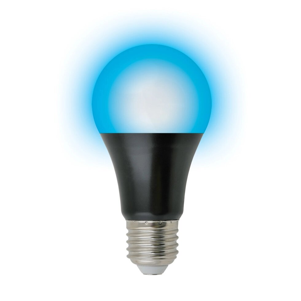 Лампа светодиодная ультрафиолетовая Uniel E27 170-240 В 9 Вт груша, фиолетовый свет от компании ИП Фомичев - фото 1