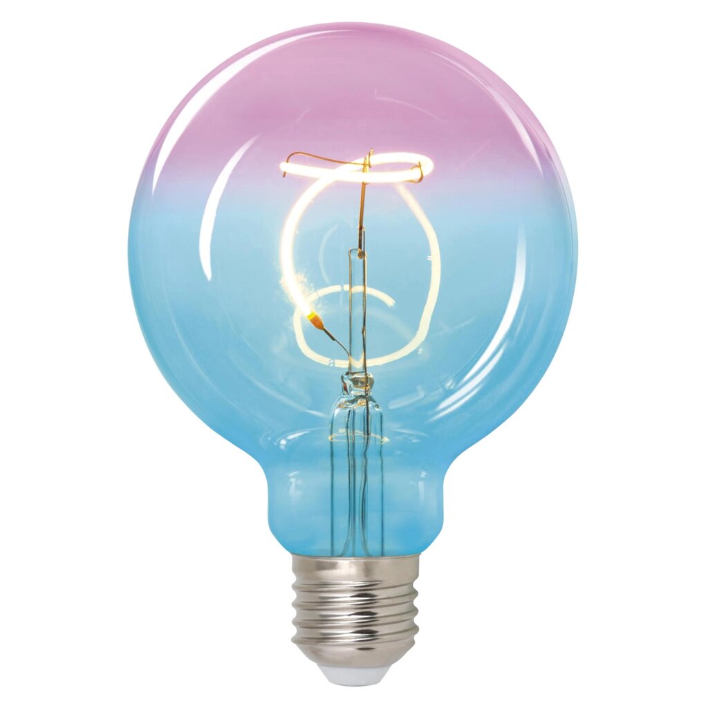 Лампа светодиодная Uniel E27 220-240 В 4 Вт декоративная 300 лм фиолетовый цвет света от компании ИП Фомичев - фото 1