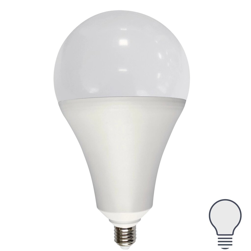 Лампа светодиодная Volpe A160 E27 175-250 В 65 Вт груша 5200 лм нейтральный белый цвет света от компании ИП Фомичев - фото 1