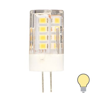 Лампа светодиодная Volpe JC G4 12 В 3.5 Вт кукуруза прозрачная 300 лм, теплый белый свет