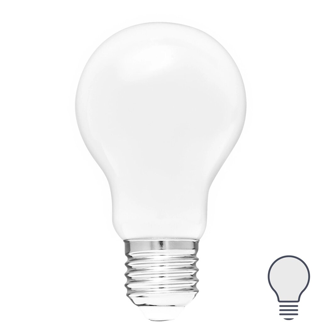 Лампа светодиодная Volpe LEDF E27 220-240 В 9 Вт груша матовая 1000 лм нейтральный белый свет от компании ИП Фомичев - фото 1
