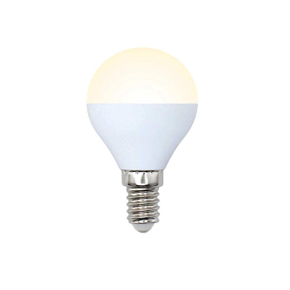 Лампа светодиодная Volpe Norma E14 220 В 11 Вт шар 900 лм, тёплый белый свет от компании ИП Фомичев - фото 1
