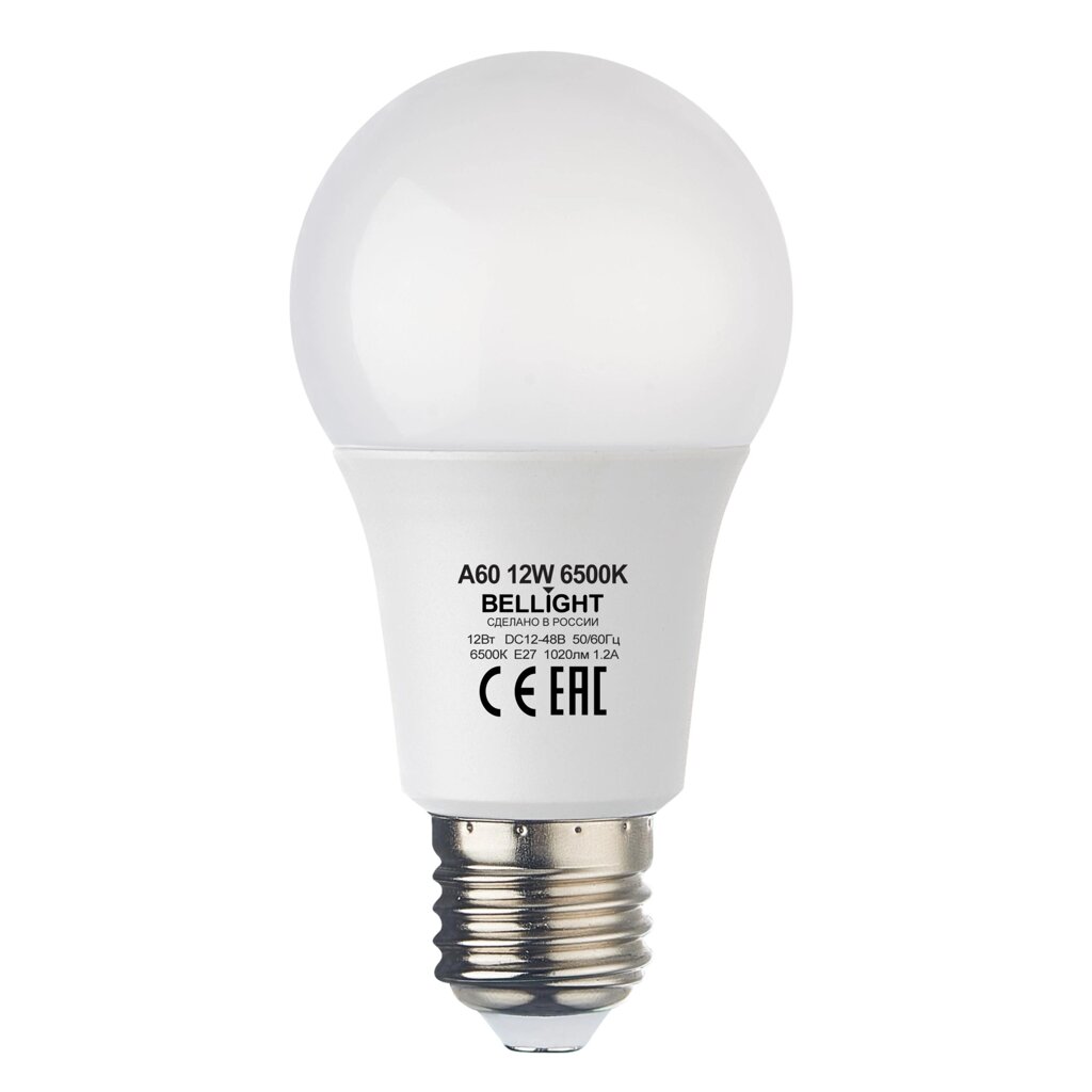 Лампочка светодиодная  Belli Е27 12 Вт 12-48 В холодный белый свет от компании ИП Фомичев - фото 1