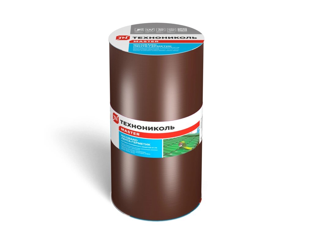 Лента-герметик Никобенд, 3х0,1 м, цвет коричневый от компании ИП Фомичев - фото 1
