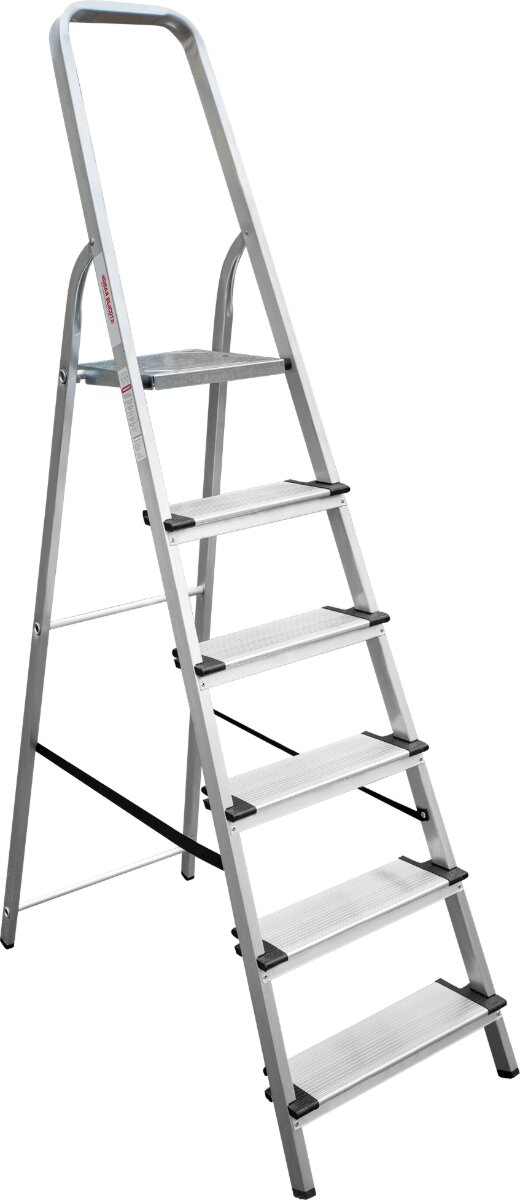 Лестница (стремянка) Новая Высота алюминиевая, ступень 130 мм, NV1117, 1x6 от компании ИП Фомичев - фото 1