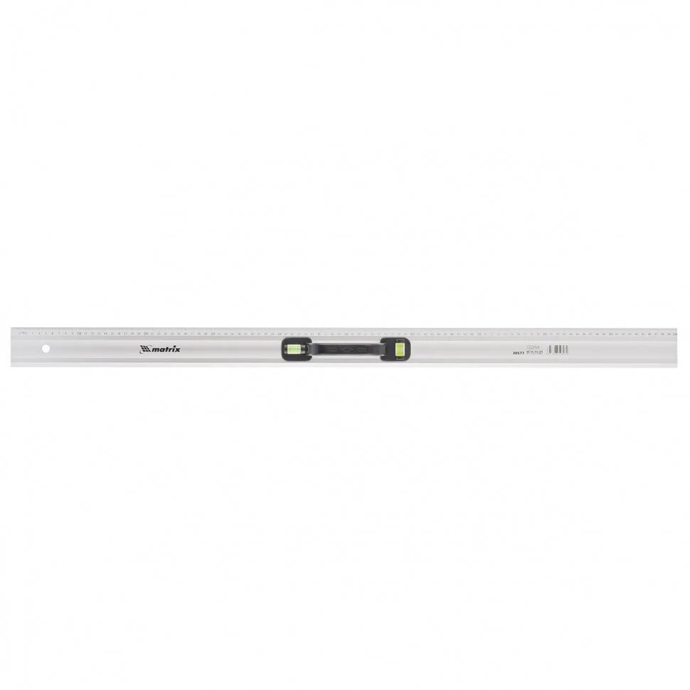 Линейка-уровень MATRIX MASTER 1000 мм, металлическая, пластмассовая ручка 2 глазка 30577 от компании ИП Фомичев - фото 1