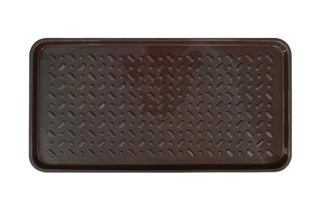 Лоток для обуви, 71x37 см, полипропилен, цвет тёмно-коричневый от компании ИП Фомичев - фото 1