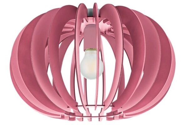 Люстра потолочная Fabella, 1 лампа, 12 м?, цвет розовый от компании ИП Фомичев - фото 1