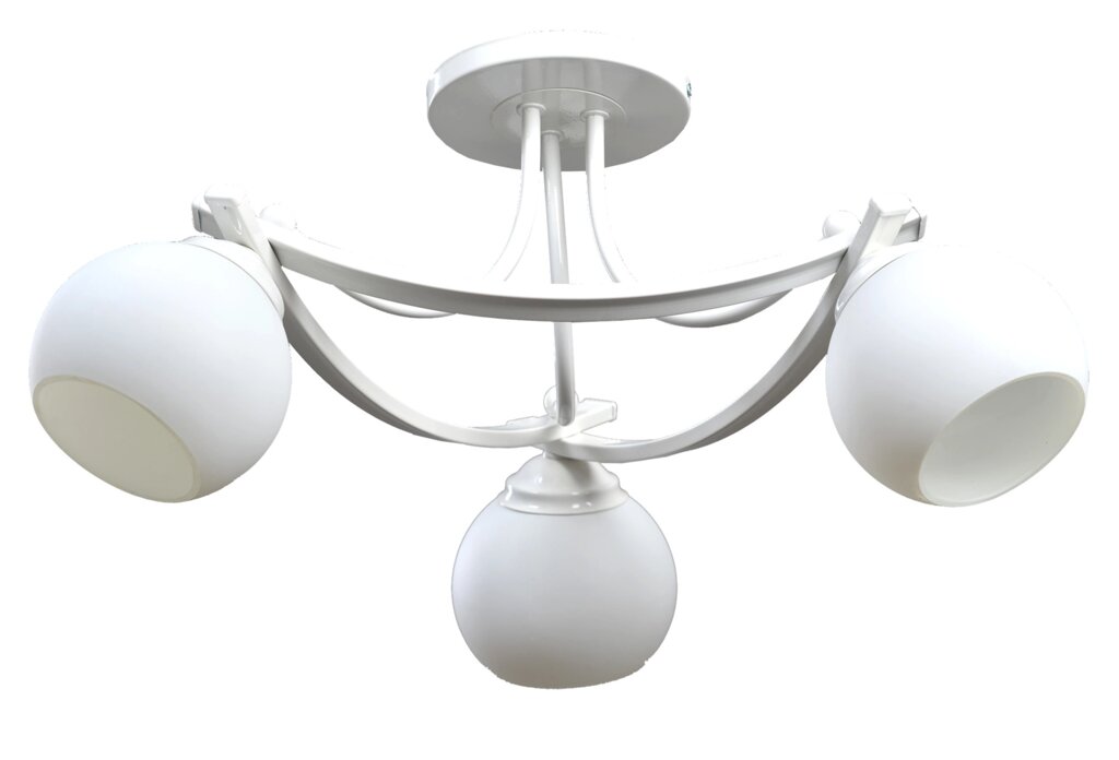 Люстра потолочная «Иветта» 535, 3 лампы, 18 м?, цвет белый от компании ИП Фомичев - фото 1
