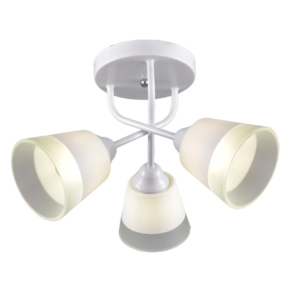 Люстра потолочная Марципан КС30090/3C, 3 лампы, 9 м?, цвет белый от компании ИП Фомичев - фото 1