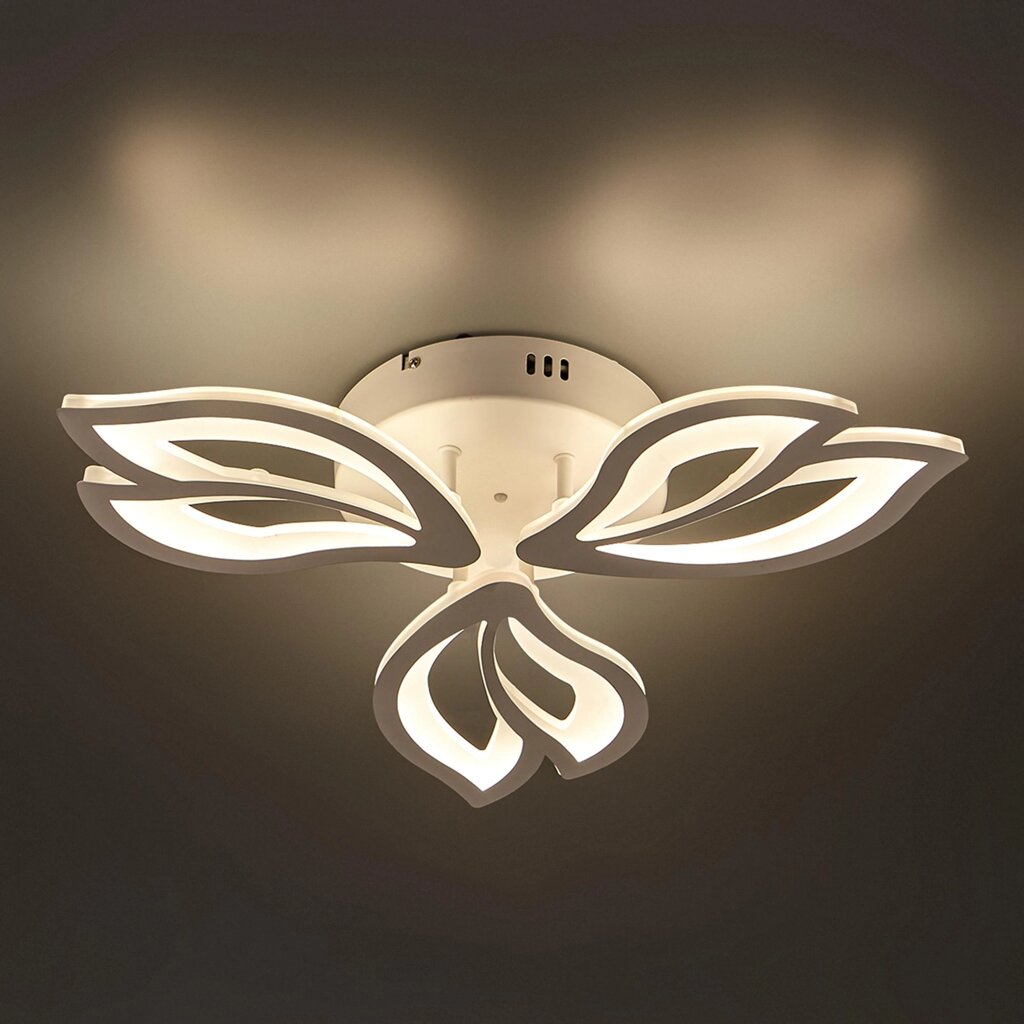 Люстра потолочная Семь огней SF7097/3C-WT LED 66 Вт регулируемый белый свет цвет белый от компании ИП Фомичев - фото 1