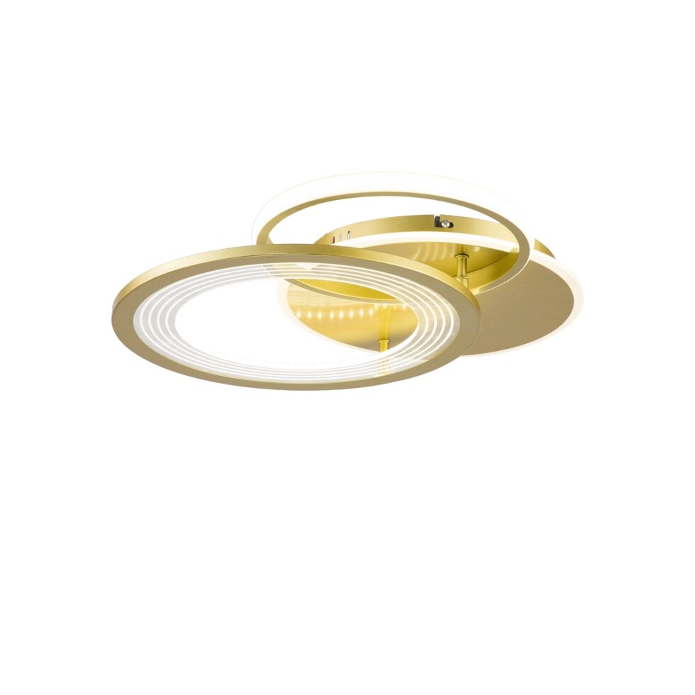 Люстра потолочная светодиодная Escada 10248/3LED с пультом, 21 м?, регулируемый белый свет, цвет золотой от компании ИП Фомичев - фото 1