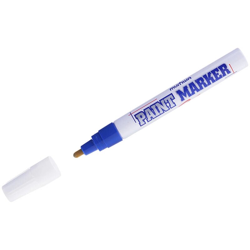Маркер-краска MUNHWA, синяя 4 мм от компании ИП Фомичев - фото 1