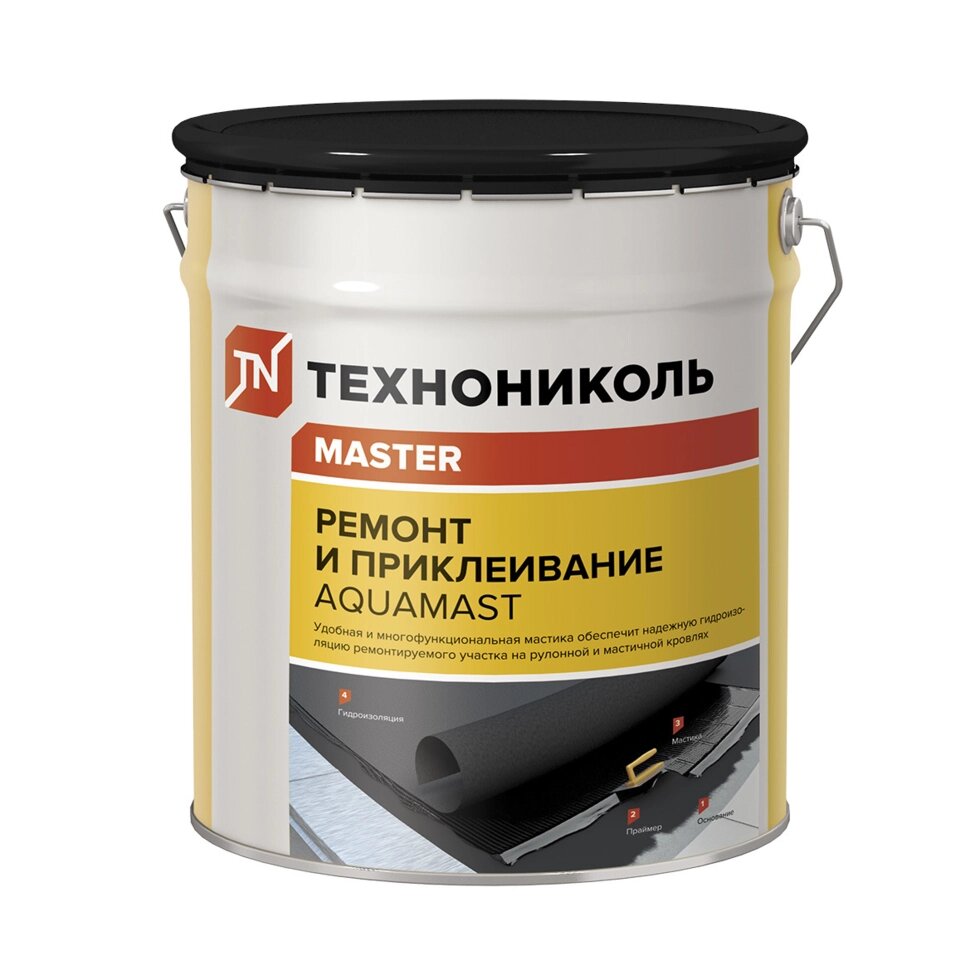 Мастика для ремонта и приклеивания AquaMast, 18 кг от компании ИП Фомичев - фото 1