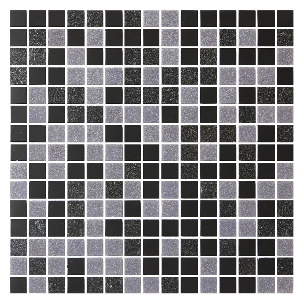 Мозаика, 32.7х32.7 см, стекло, цвет черный/серый от компании ИП Фомичев - фото 1