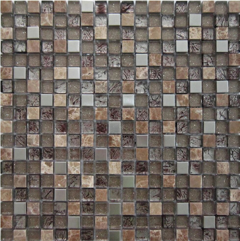 Мозаика Artens, 30х30 см, стекло, цвет коричневый от компании ИП Фомичев - фото 1
