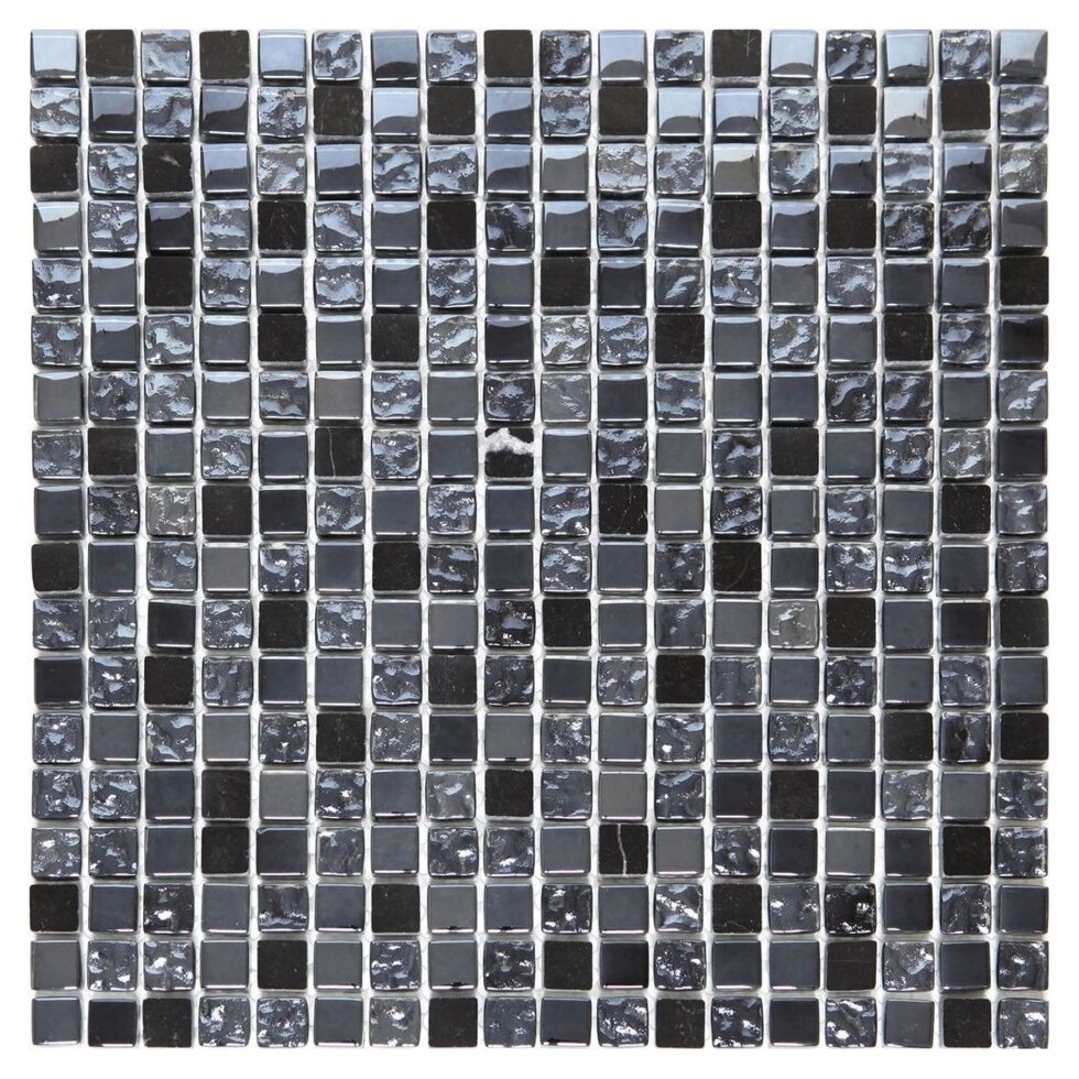 Мозаика Artens Fsn 30х30 см, стекло, цвет чёрный от компании ИП Фомичев - фото 1
