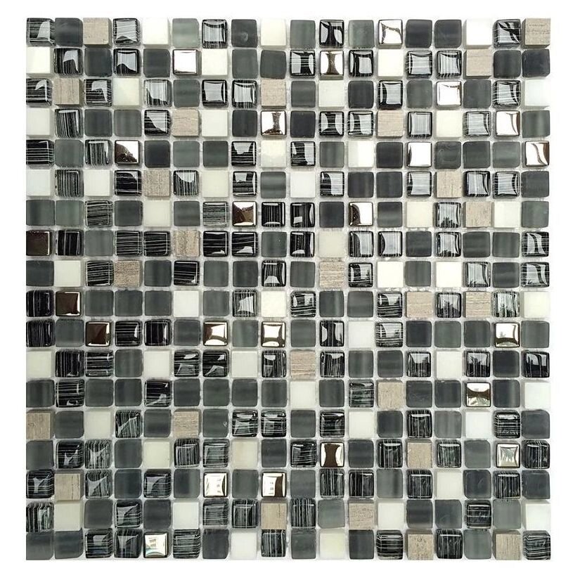 Мозаика Artens «Fsn», 30х30 см, стекло, цвет серый от компании ИП Фомичев - фото 1