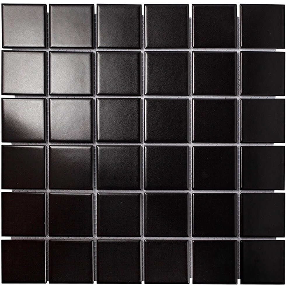 Мозаика керамическая StarMosaic Homework Black Matt 30.6x30.6 см цвет черный от компании ИП Фомичев - фото 1