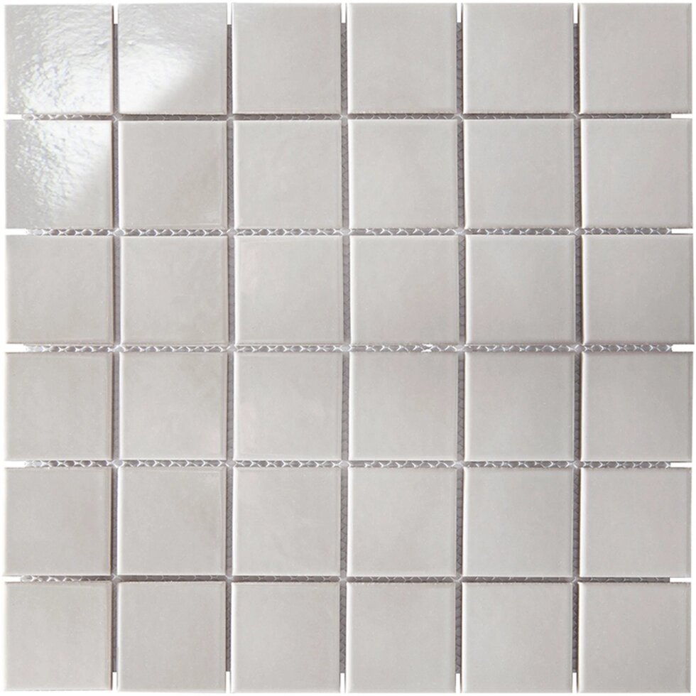 Мозаика керамическая StarMosaic Homework Grey Glossy 30.6x30.6 см цвет серый от компании ИП Фомичев - фото 1