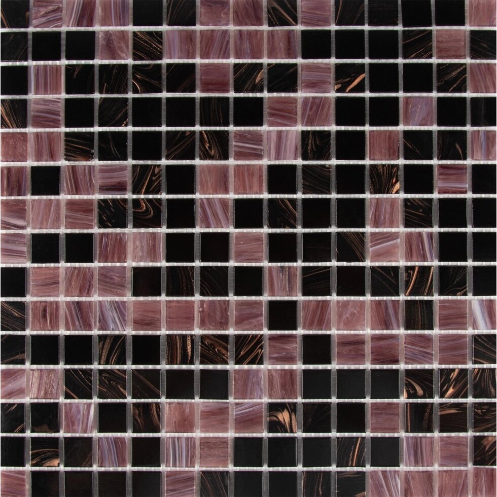 Мозаика стеклянная Artens 32.7x32.7 см цвет чёрный от компании ИП Фомичев - фото 1