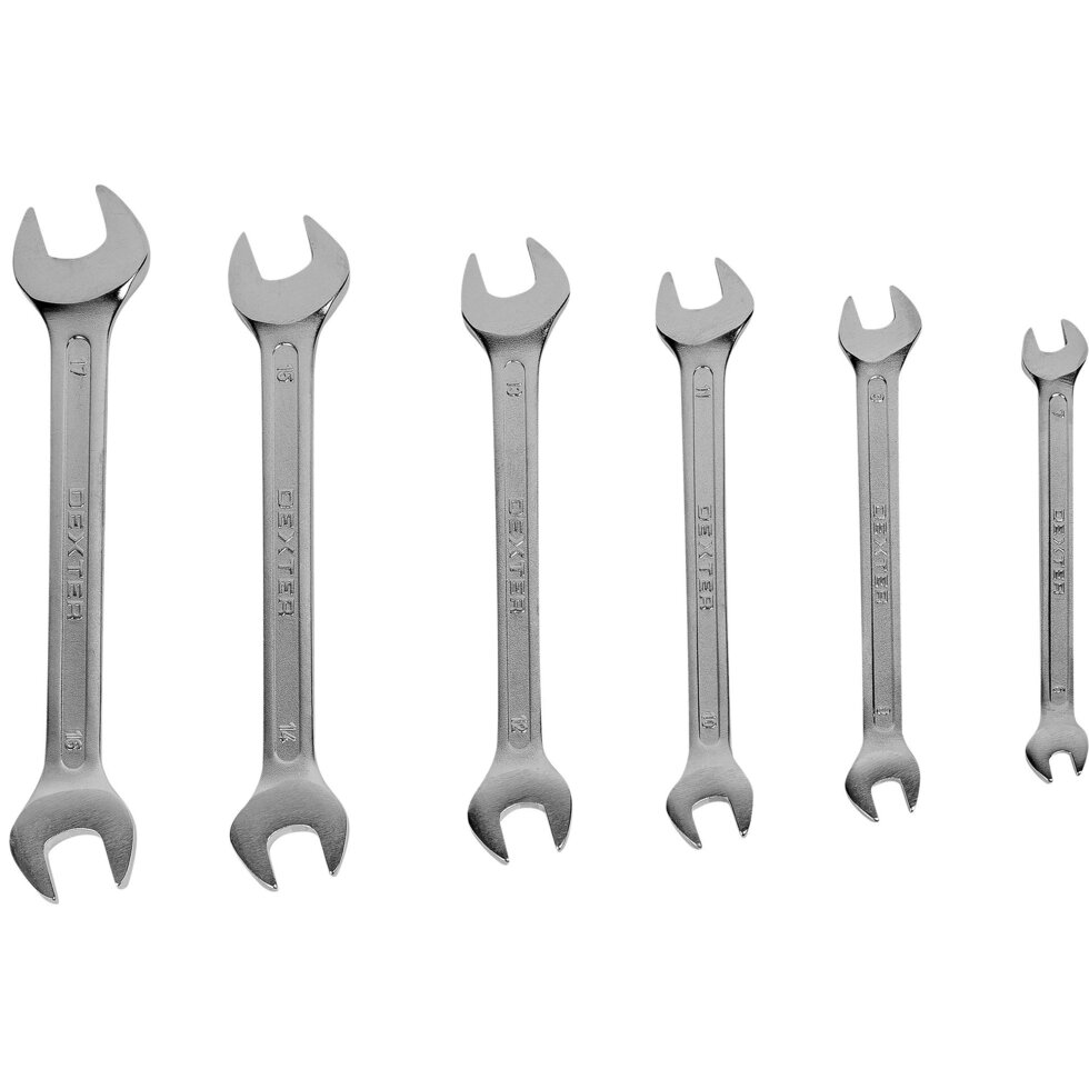 Набор рожковых ключей Dexter, 6 предметов от компании ИП Фомичев - фото 1