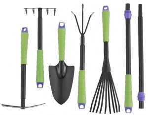 Набор садового инструмента, пластиковые рукоятки, 7 предметов, CONNECT Palisad