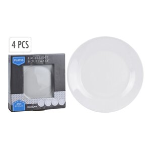 Набор тарелок 19,5 см белый 4 шт фарфор 628100140 К
