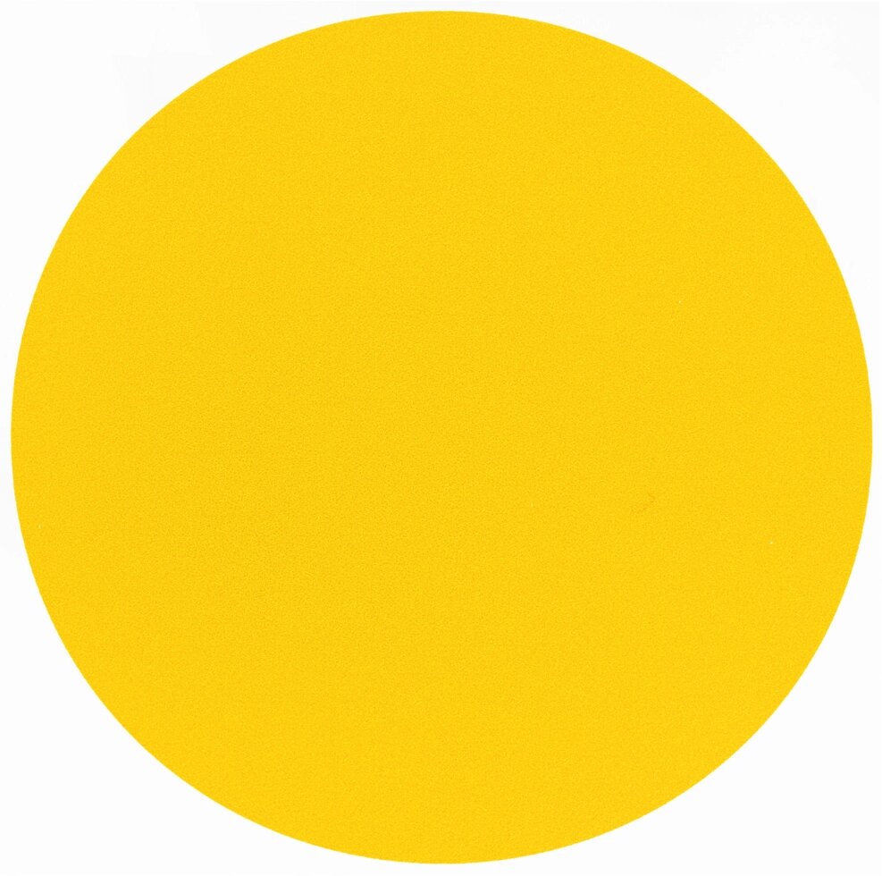 Наклейка маленькая 31 Желтый круг от компании ИП Фомичев - фото 1