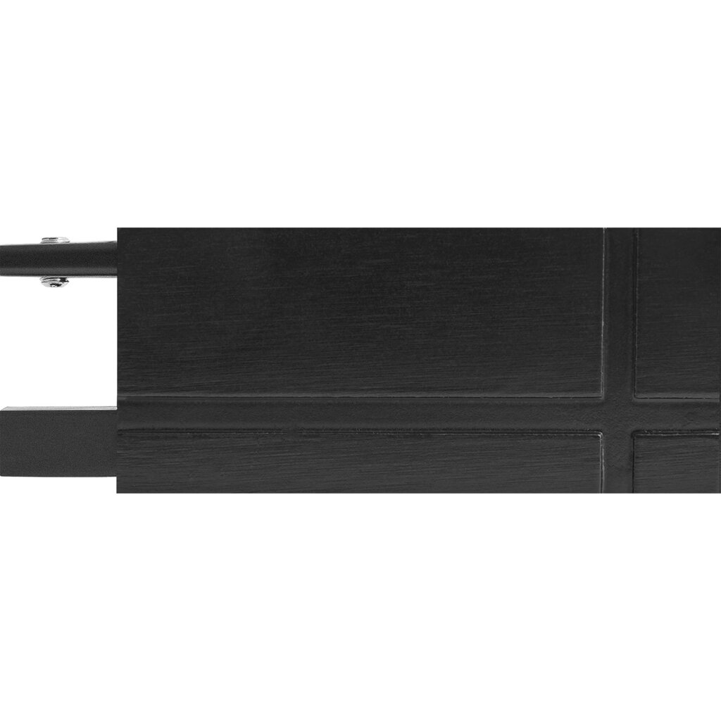 Наконечник Квадро Геометрия металл цвет черный 4 см 2 шт. от компании ИП Фомичев - фото 1