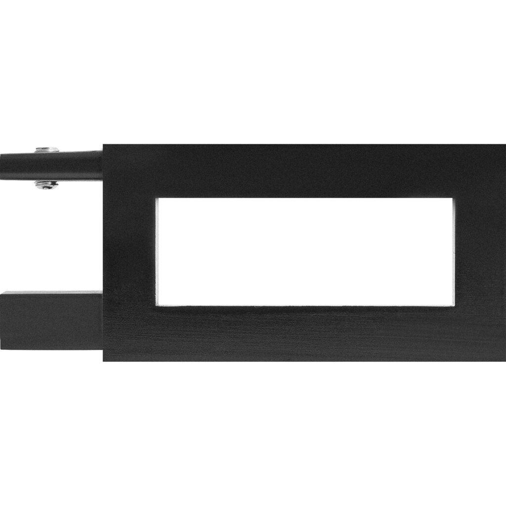 Наконечник Квадро Симпл металл цвет черный 4 см 2 шт. от компании ИП Фомичев - фото 1