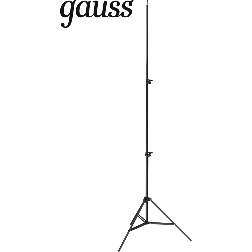 Напольная тренога для установки кольцевого светильника Gauss 68-208 см, цвет чёрный от компании ИП Фомичев - фото 1