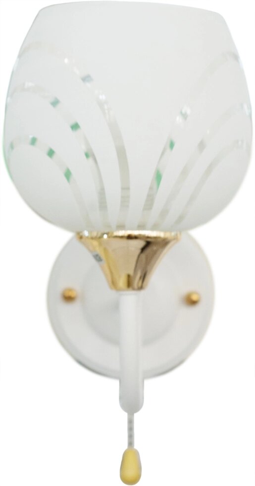 Настенный светильник Katy 1252/1W, цвет белый/золотой от компании ИП Фомичев - фото 1