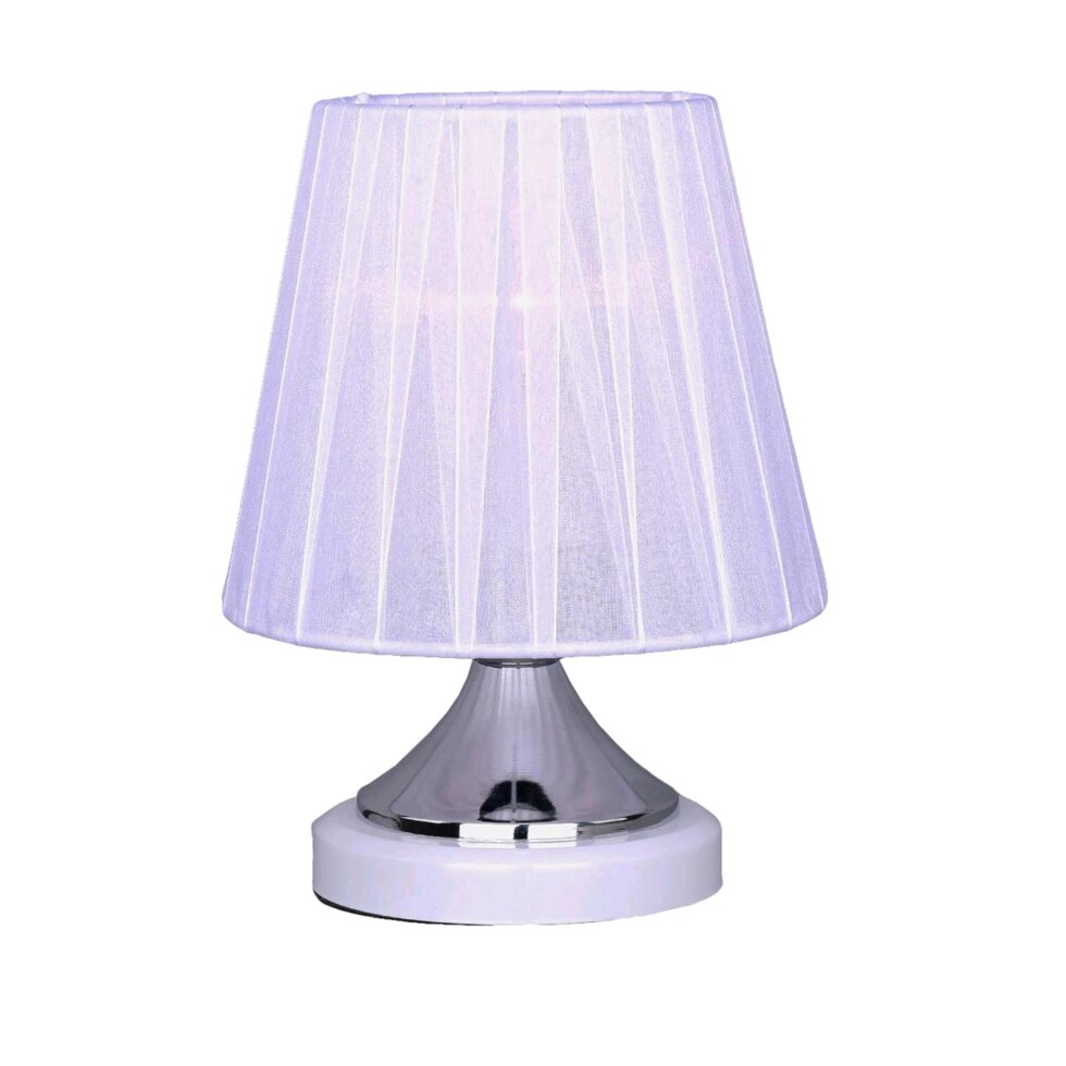 Настольная лампа Антураж, цвет белый/хром от компании ИП Фомичев - фото 1