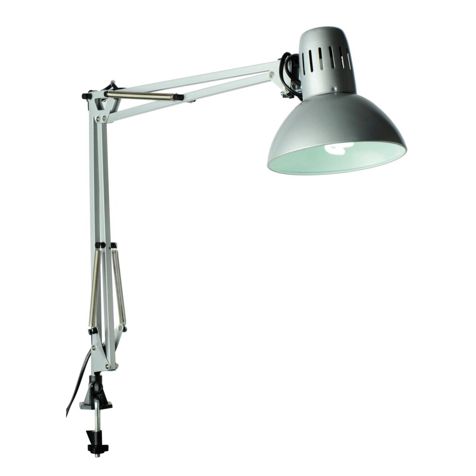 Настольная лампа Inspire Arquitecto 1xE27x60 Вт, металл/пластик, цвет серебро от компании ИП Фомичев - фото 1