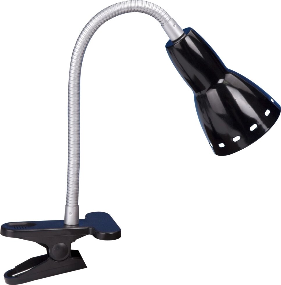 Настольная лампа Inspire Клипса 1xE14x25 Вт, металл/пластик, цвет чёрный от компании ИП Фомичев - фото 1