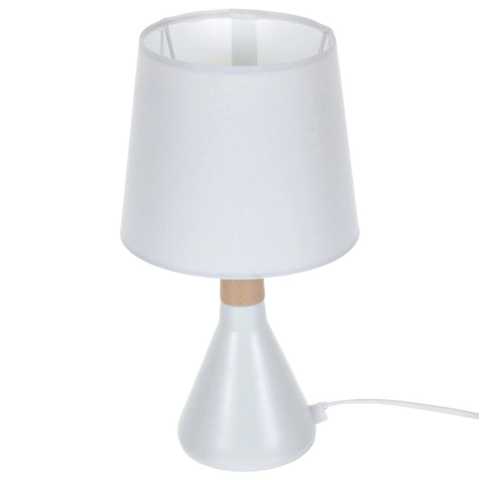 Настольная лампа Inspire Marseille 1xE14x40 Вт, металл/лён, цвет белый от компании ИП Фомичев - фото 1