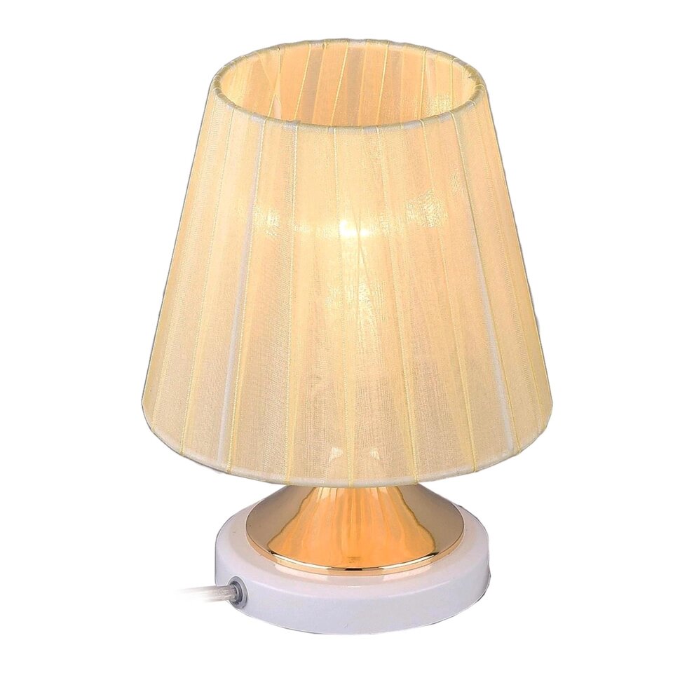 Настольная лампа Пассат, цвет белый/золото от компании ИП Фомичев - фото 1