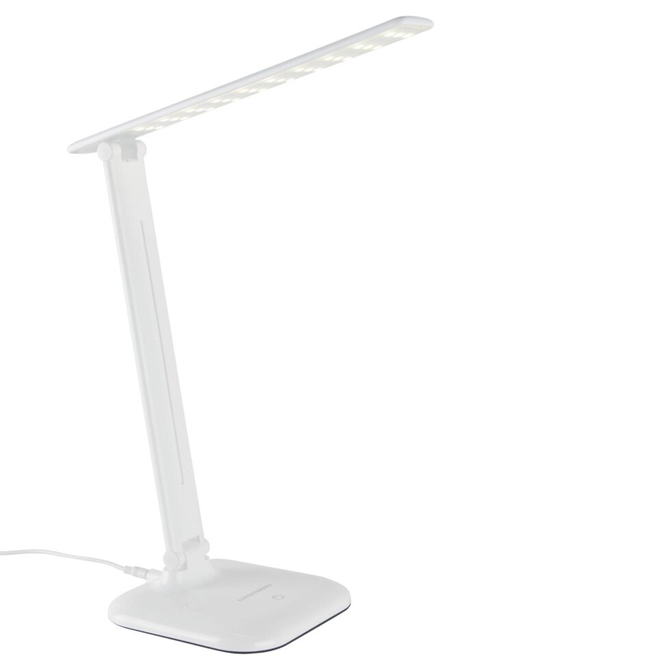 Настольная лампа светодиодная Eurosvet Alcor, нейтральный белый свет, цвет белый от компании ИП Фомичев - фото 1