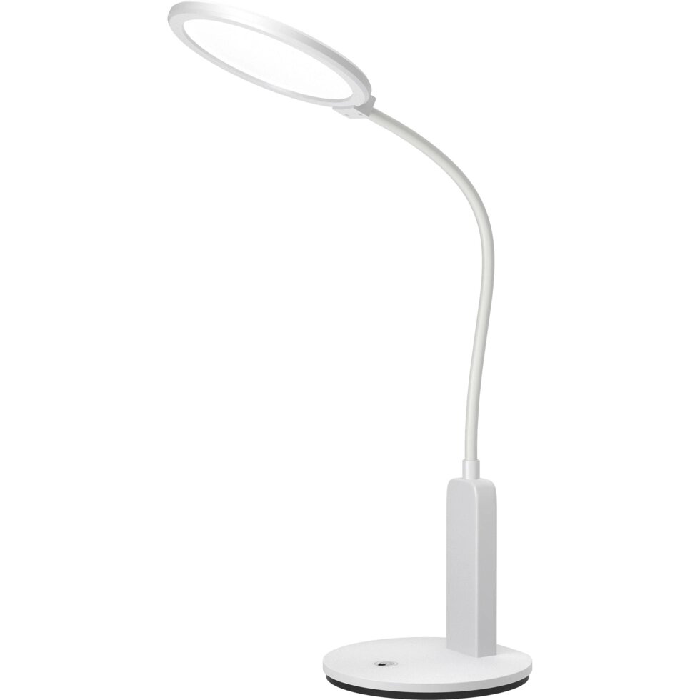 Настольная лампа светодиодная Фотон, нейтральный белый свет, цвет белый от компании ИП Фомичев - фото 1
