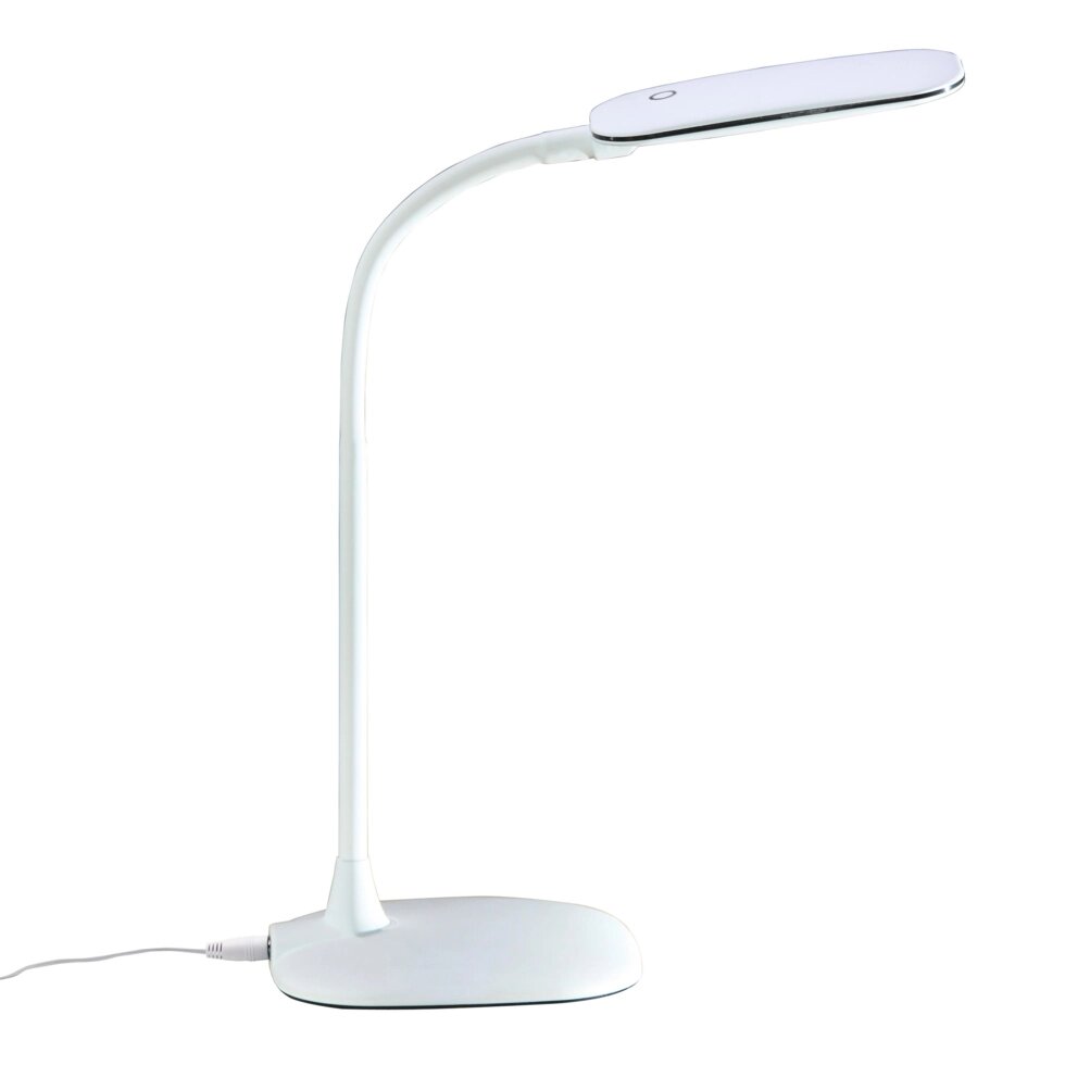 Настольная лампа светодиодная Inspire Mei, холодный белый свет, цвет белый от компании ИП Фомичев - фото 1