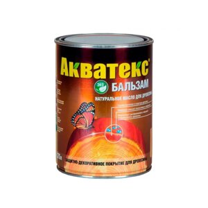 Натуральное масло для древесины Акватекс - бальзам 0,75 л эбеновое дерево