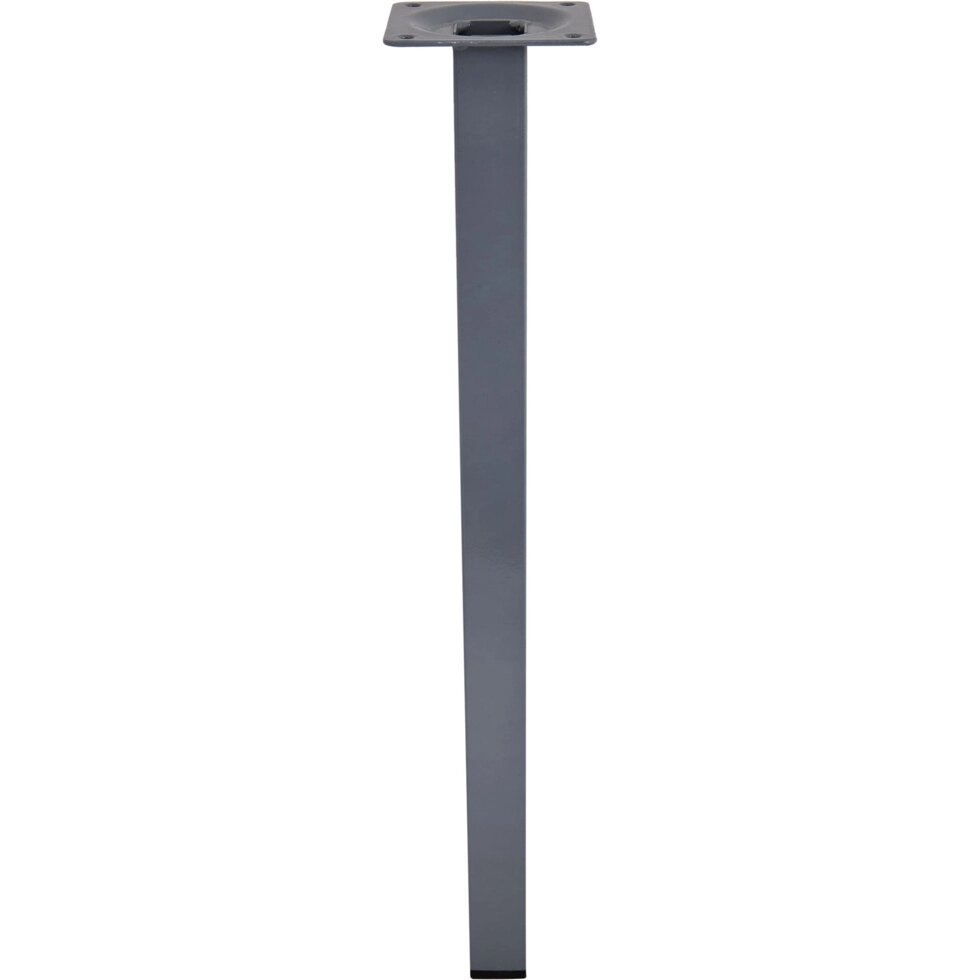Ножка квадратная 400х25 мм, сталь, цвет серый от компании ИП Фомичев - фото 1