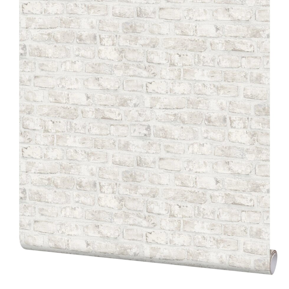 Обои флизелиновые Inspire Brick белые 1.06 м 636611 от компании ИП Фомичев - фото 1
